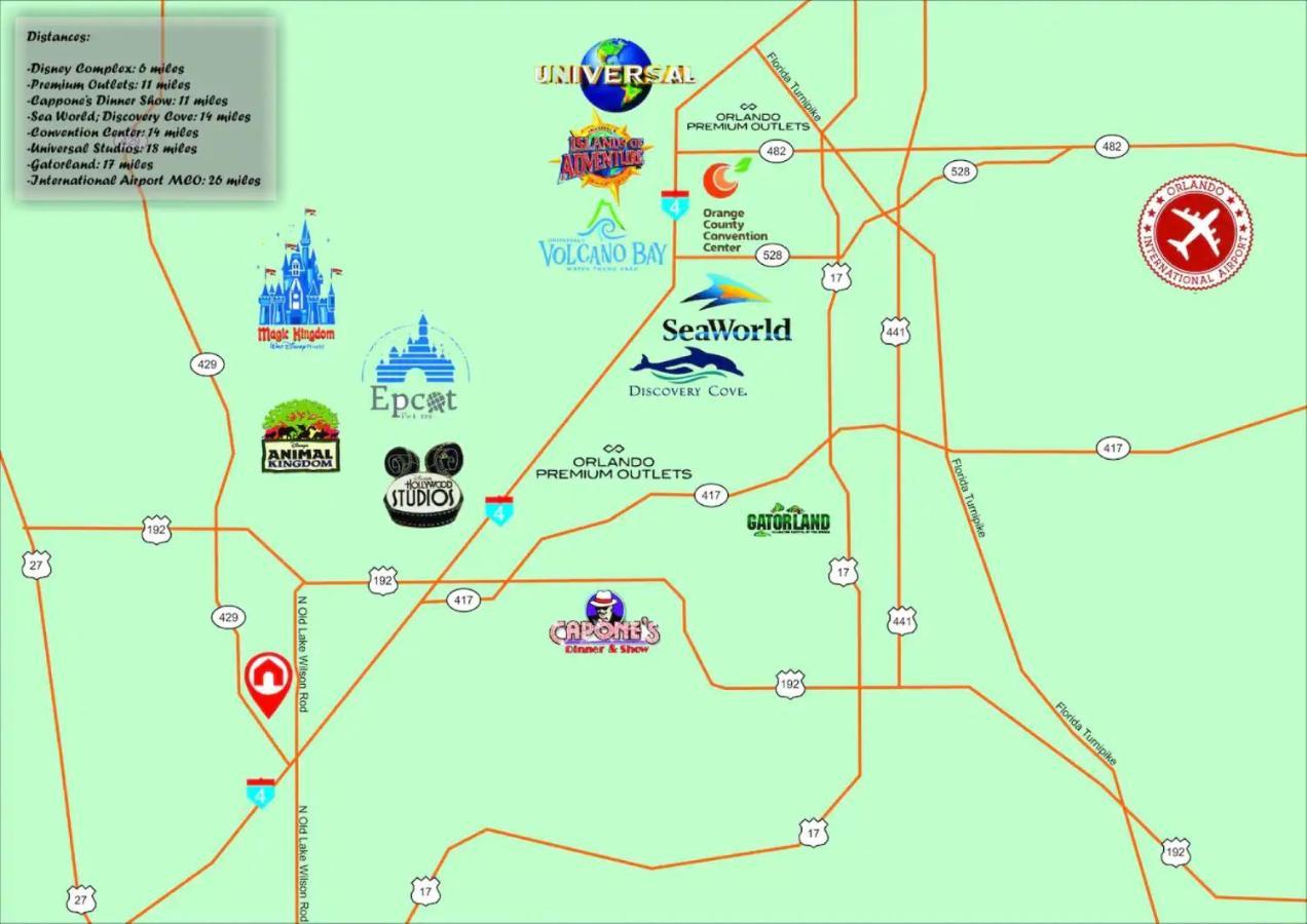 Epic Family Fun! Games & Theme Room, Pool - Encore Resort, Near Disney Orlando Exteriör bild